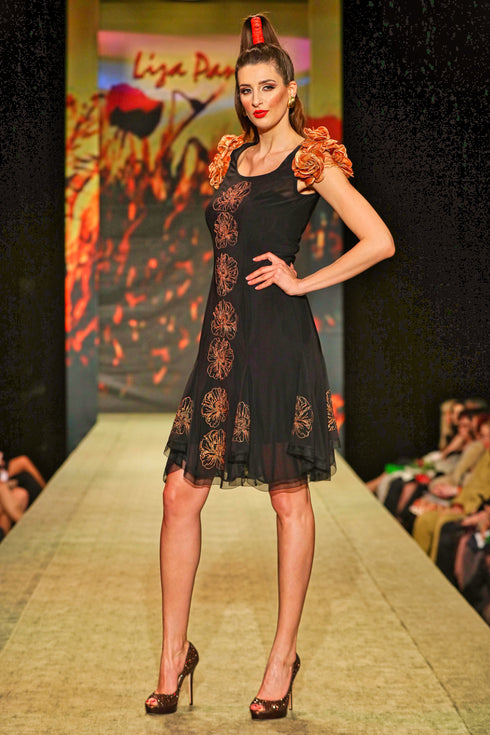 Rochie tul brodat V370